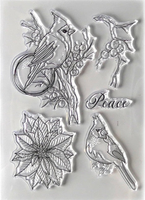 Elizabeth Craft Designs Birds of Peace Stamp Set
